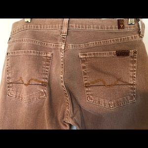 7 for all mankind dusty rose jean size 29